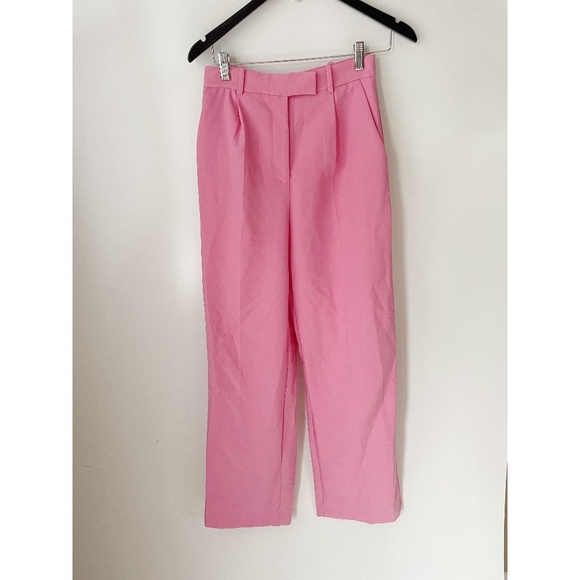 Zara Pink Wide-Leg Trousers - Picture 2 of 6